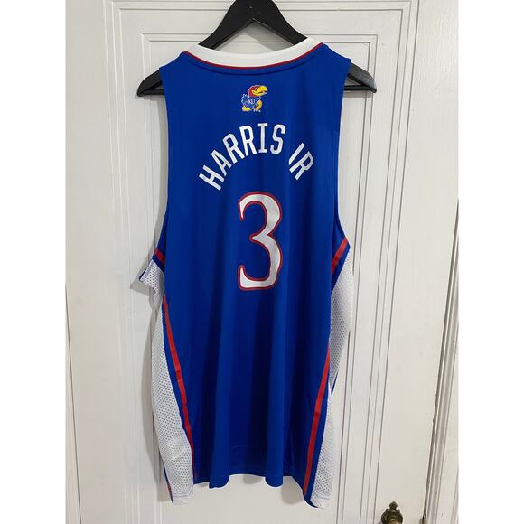NWT Dajuan Harris Jr. Kansas Jayhaws Adidas Basketball Jersey Size XXL - Picture 2 of 8